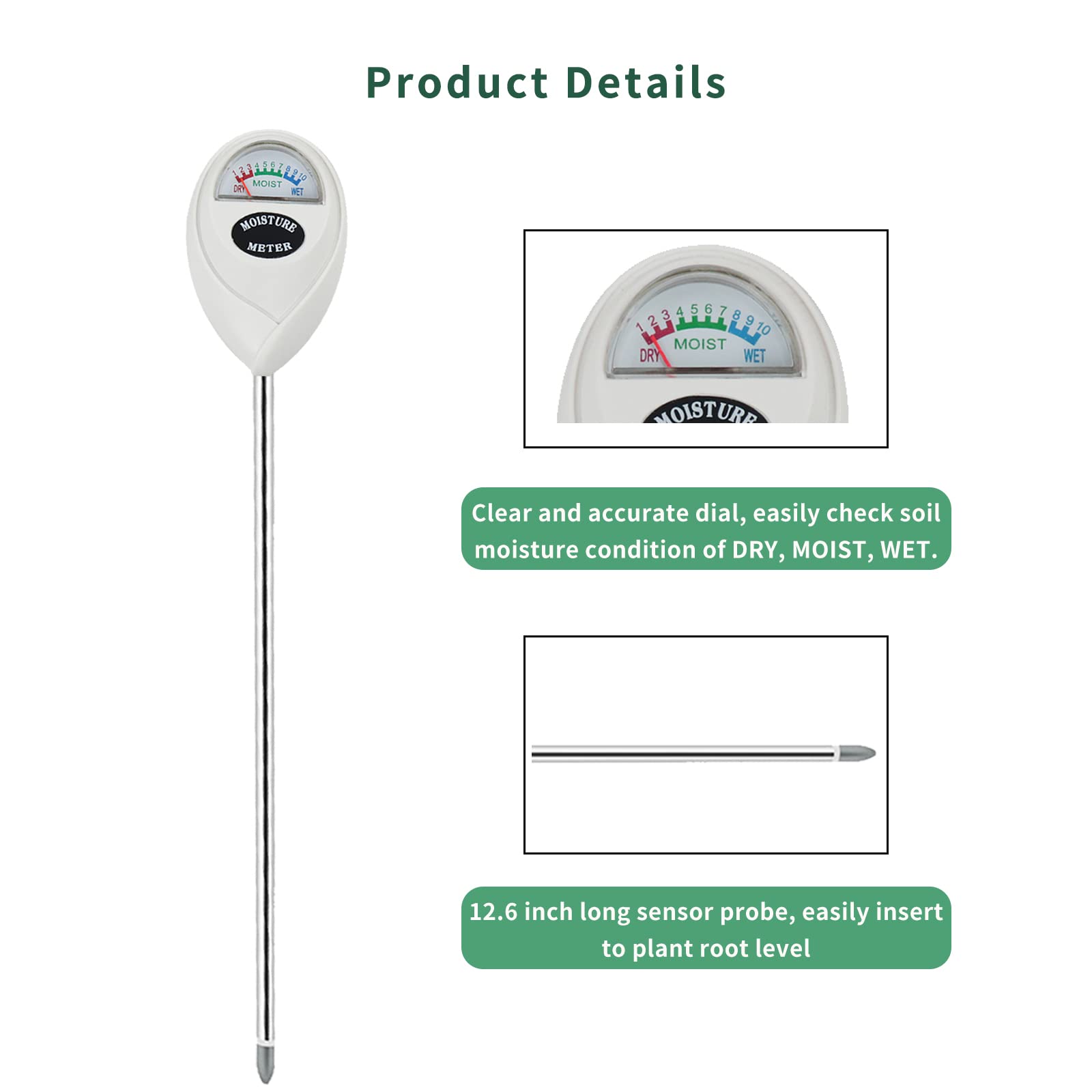 Censinda no-battery-needed meter operates without electricity for simple plant care.