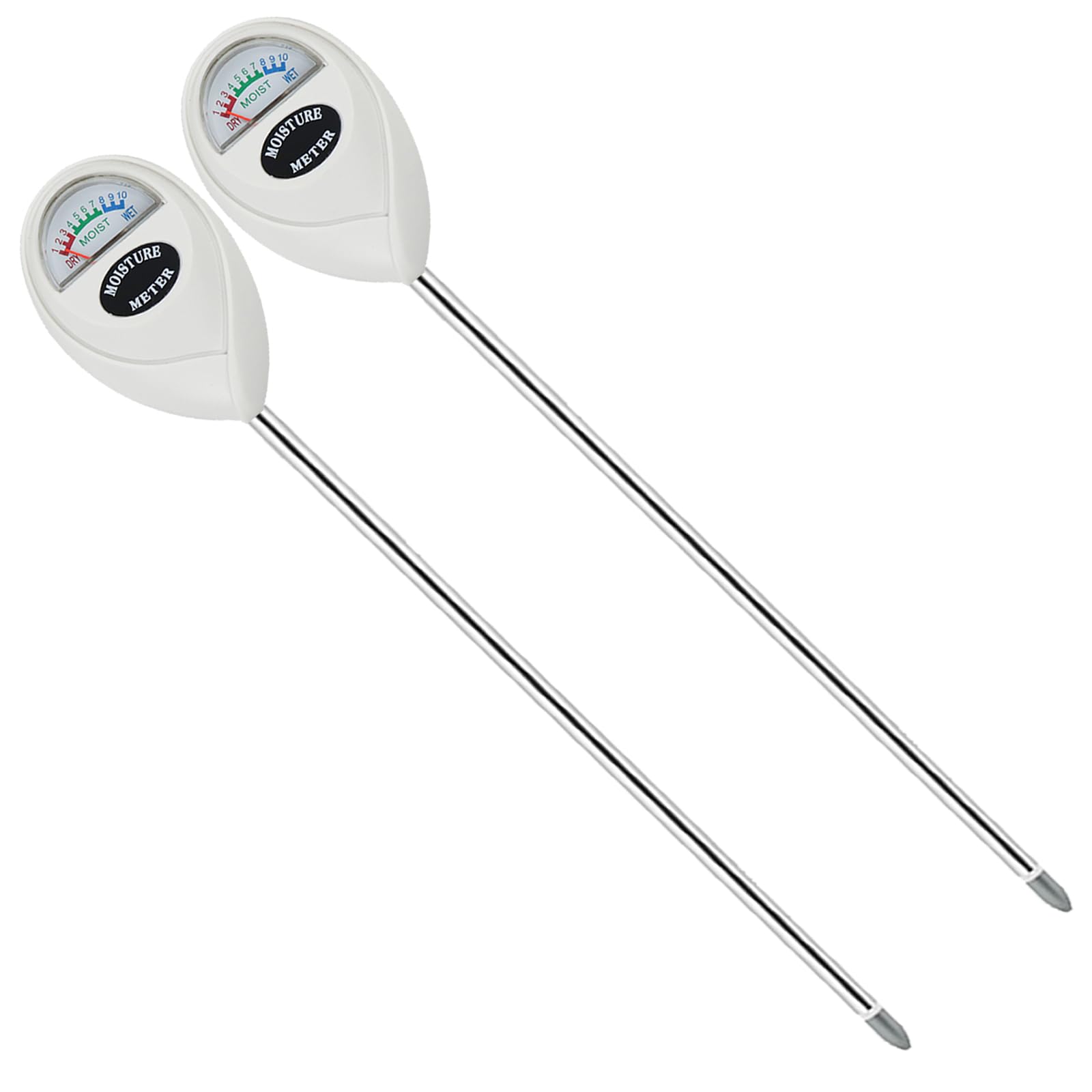 Censinda soil moisture meter 2-pack with long probe for indoor and outdoor plants
