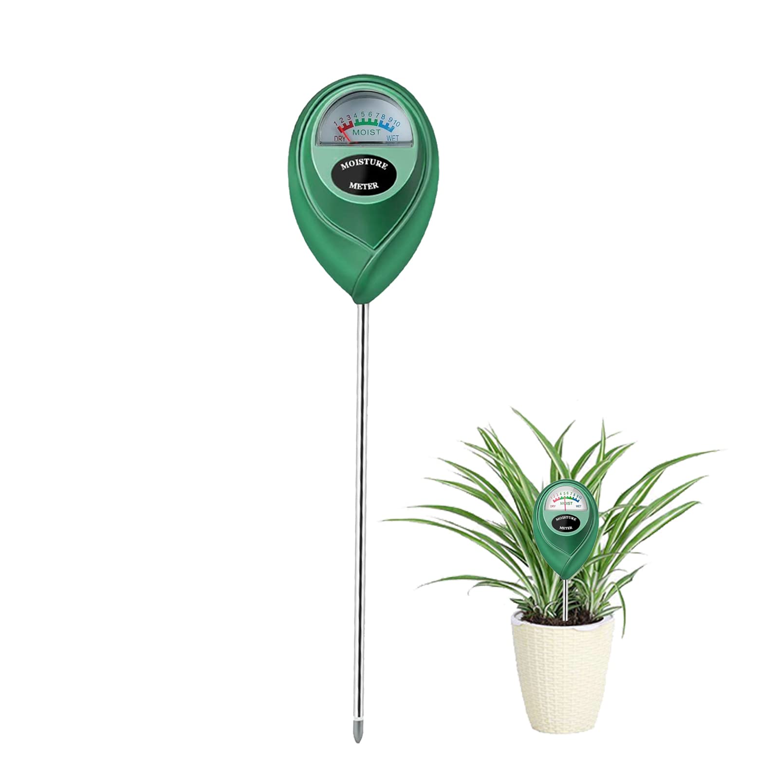 Censinda soil moisture meter front view for quick plant care