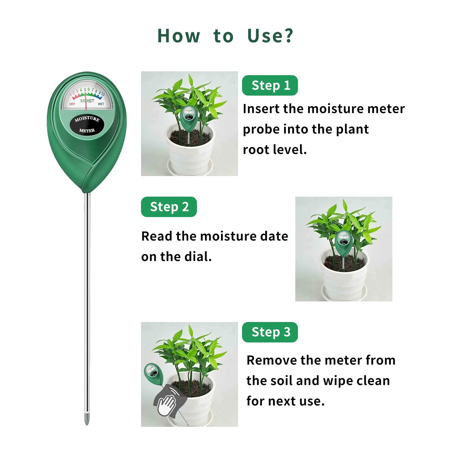 Censinda meter outdoors supports garden and lawn watering