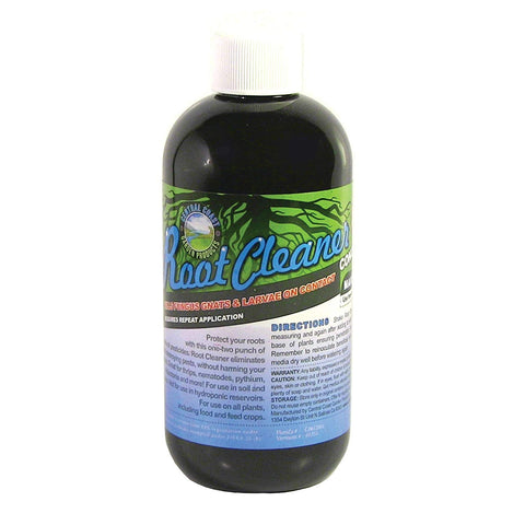 Central Coast Root Cleaner bottle for soil pest control in the root zone.