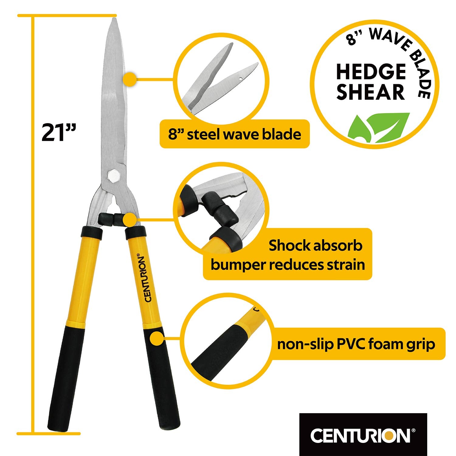 Centurion 1222 pruner in action shows effortless stem cutting.