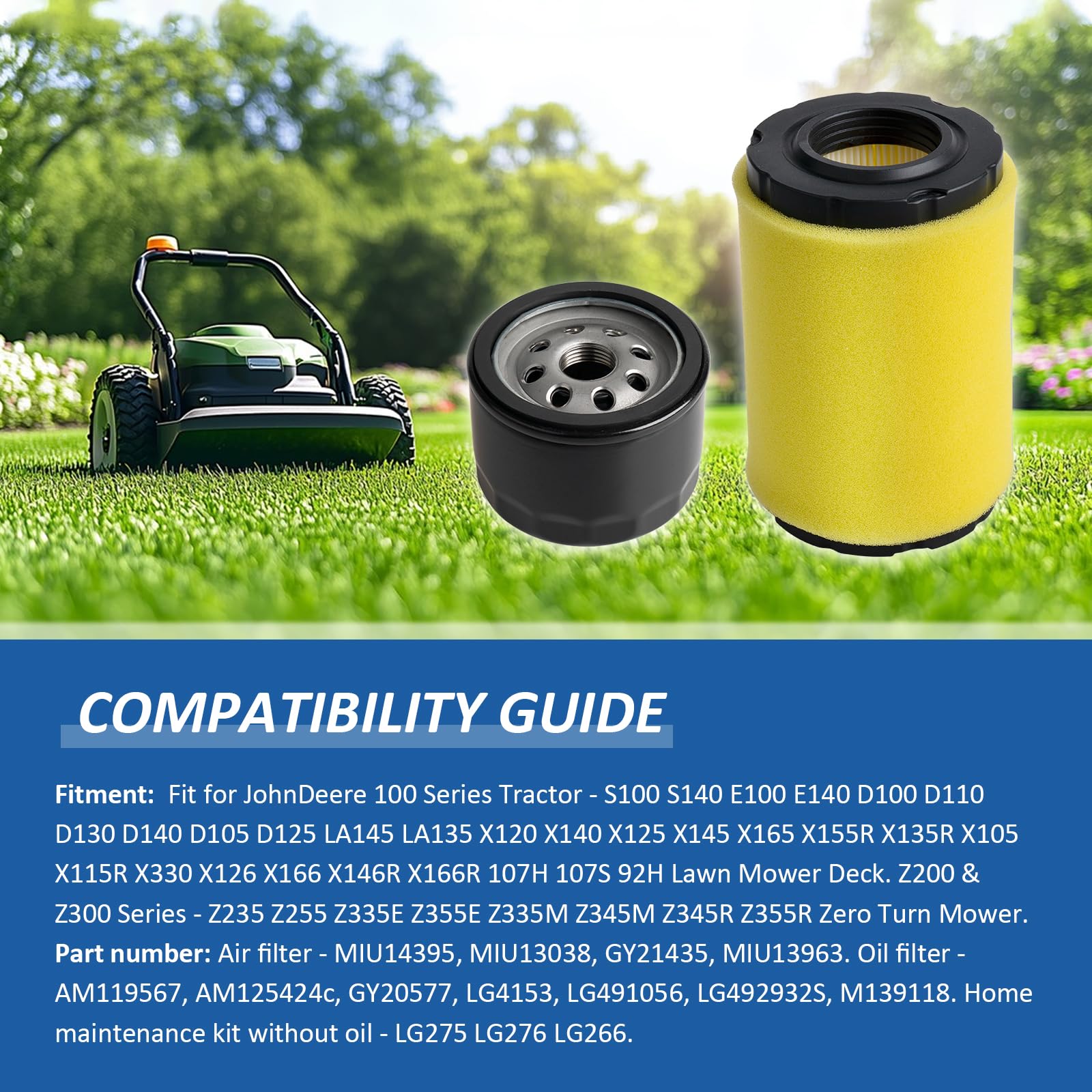 Centuryestar pre-filter for John Deere 100 Series reduces debris and extends filter life