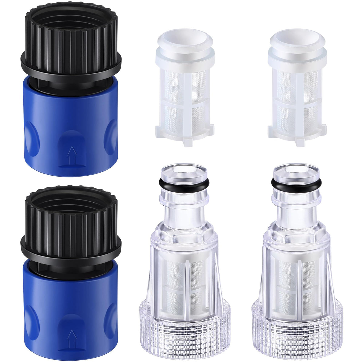 Ceoighe 6-pack 3/4-inch quick-connect adapter for effortless, leak-free connections.