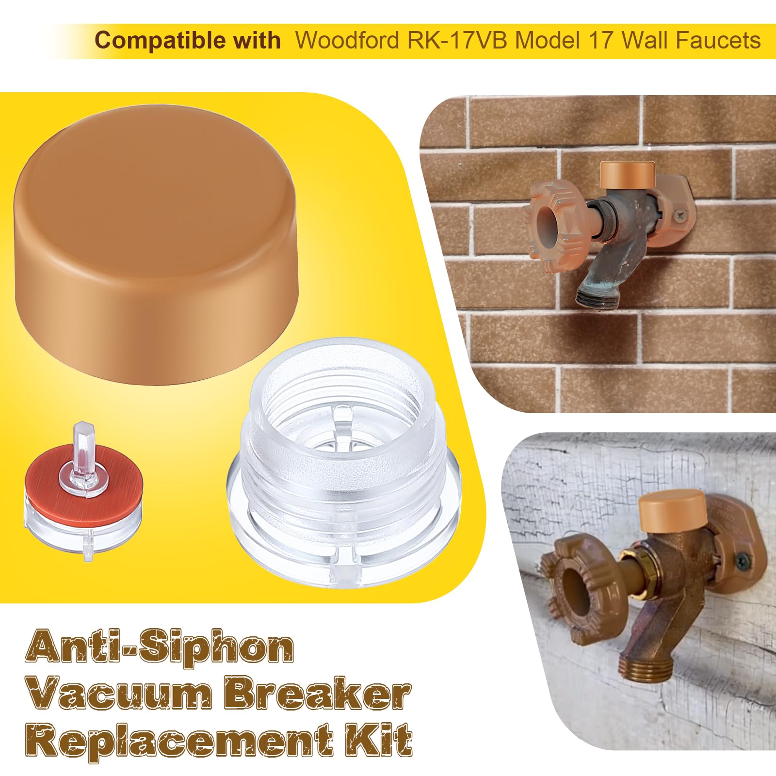 Ceoighe vacuum breaker float kit anti-siphon valve for Woodford RK-17VB repairs and maintenance