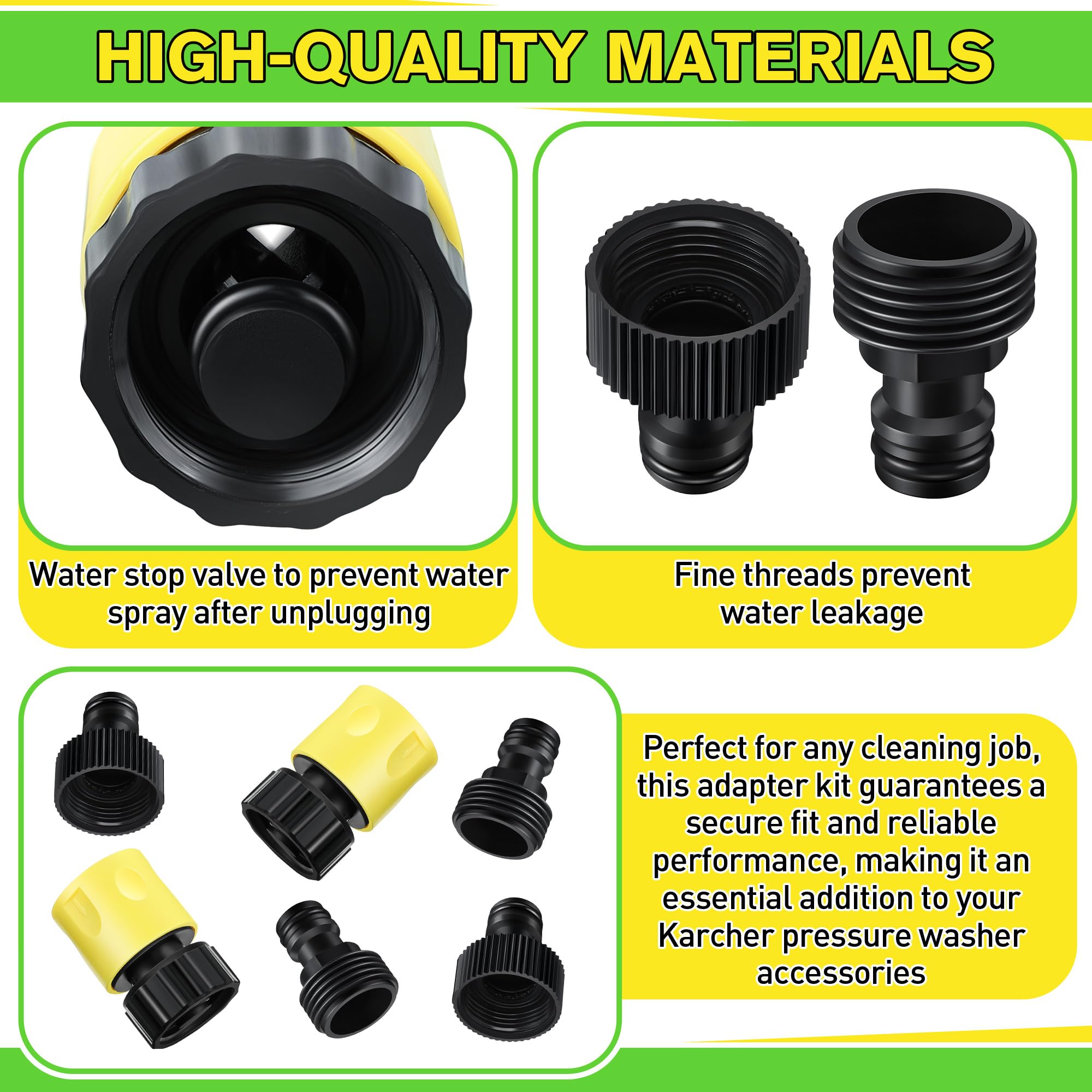 Ceoighe pressure washer hose adapter system ready for cars and driveways