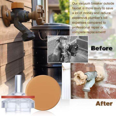 Ceoighe two-pack vacuum breaker kit for easy outdoor faucet repairs and replacements