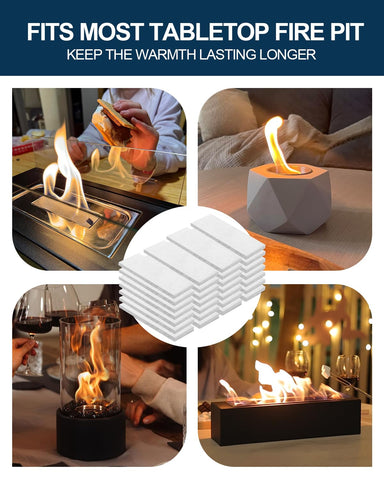 Ethanol-fuel compatible Ceramic Wool Wick enables versatile use.