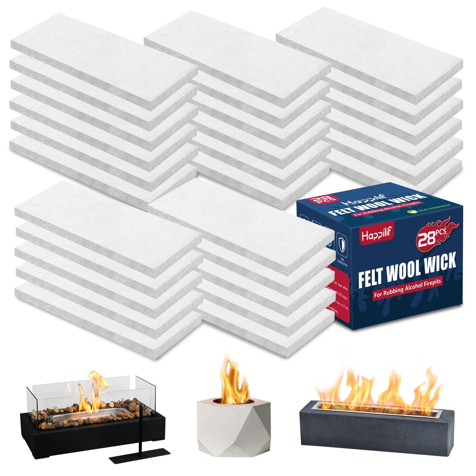 Ceramic Wool Wick kit for tabletop fire pits enhances heat control and safe operation.