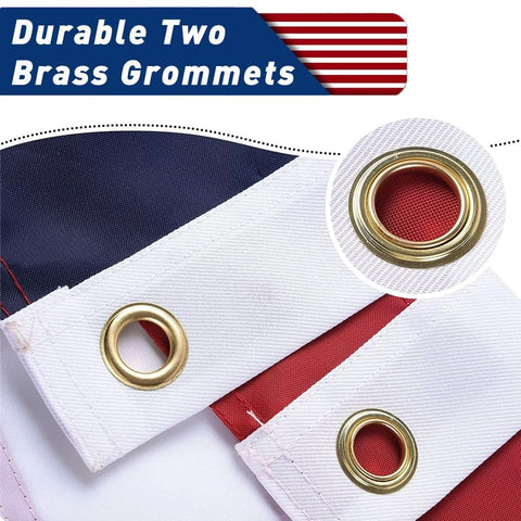 Cerbru flag with brass grommets for secure mounting