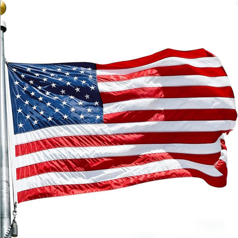 Cerbru flag hoists easily on standard flagpoles.