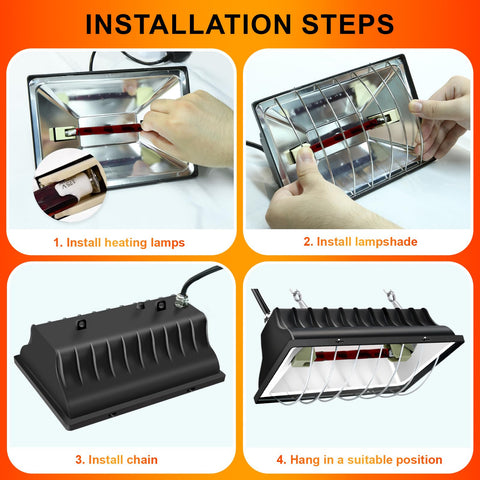 CERISURIO infrared poultry heater suitable for chicks and small animals.
