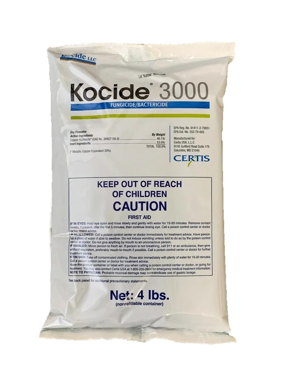 Certis Kocide 3000-O bottle with label, offering reliable crop protection.