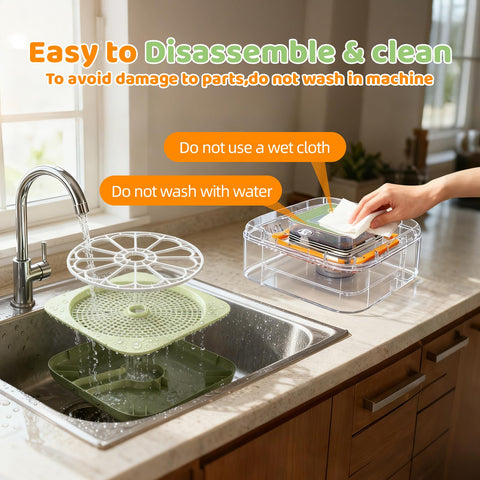 CERULIAN external water container reduces spills during refills