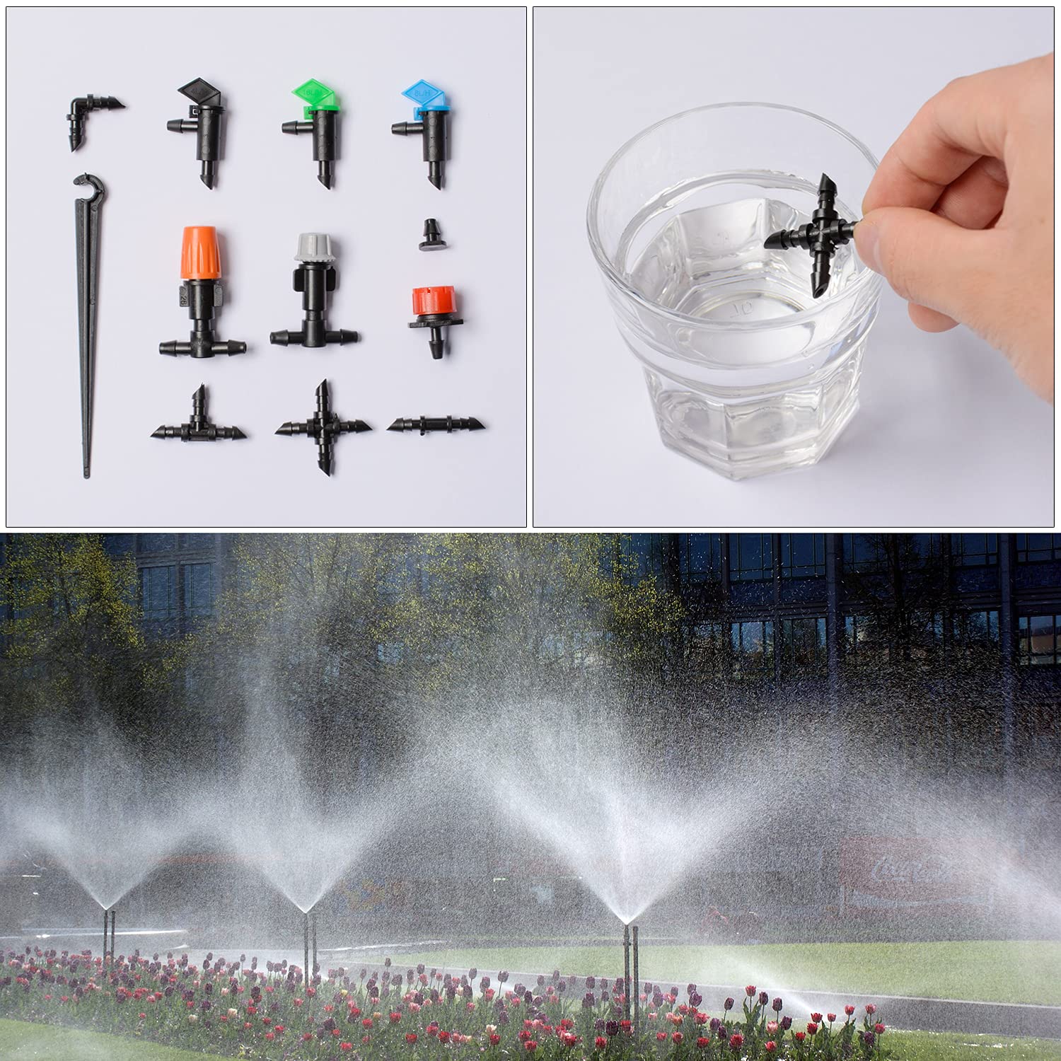 CESTAME drip emitters help steady, precise irrigation at plant roots.
