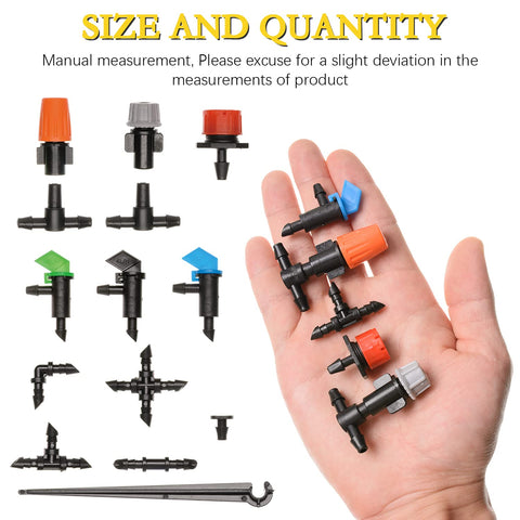 CESTAME spray emitters for even water distribution across pots and garden beds.