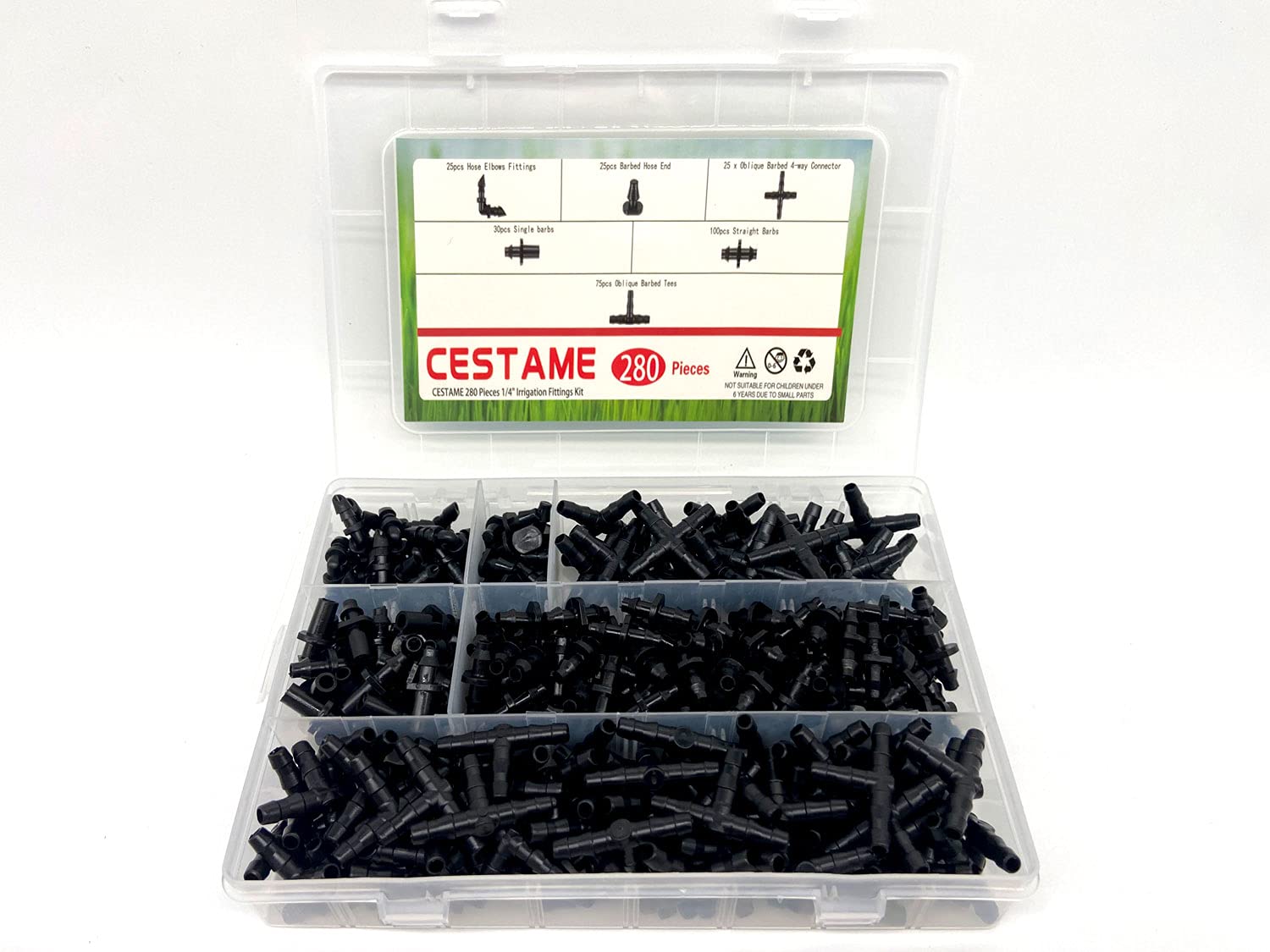 CESTAME single barb connectors for quick, simple tube joins