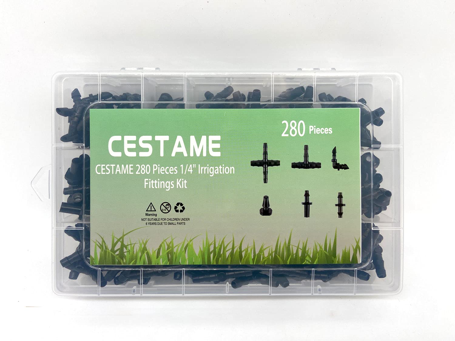 CESTAME oblique barb tees for branching irrigation runs