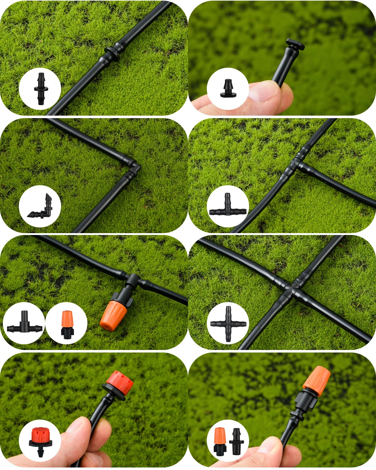 CESTAME barbed end plugs sealing tubing connections