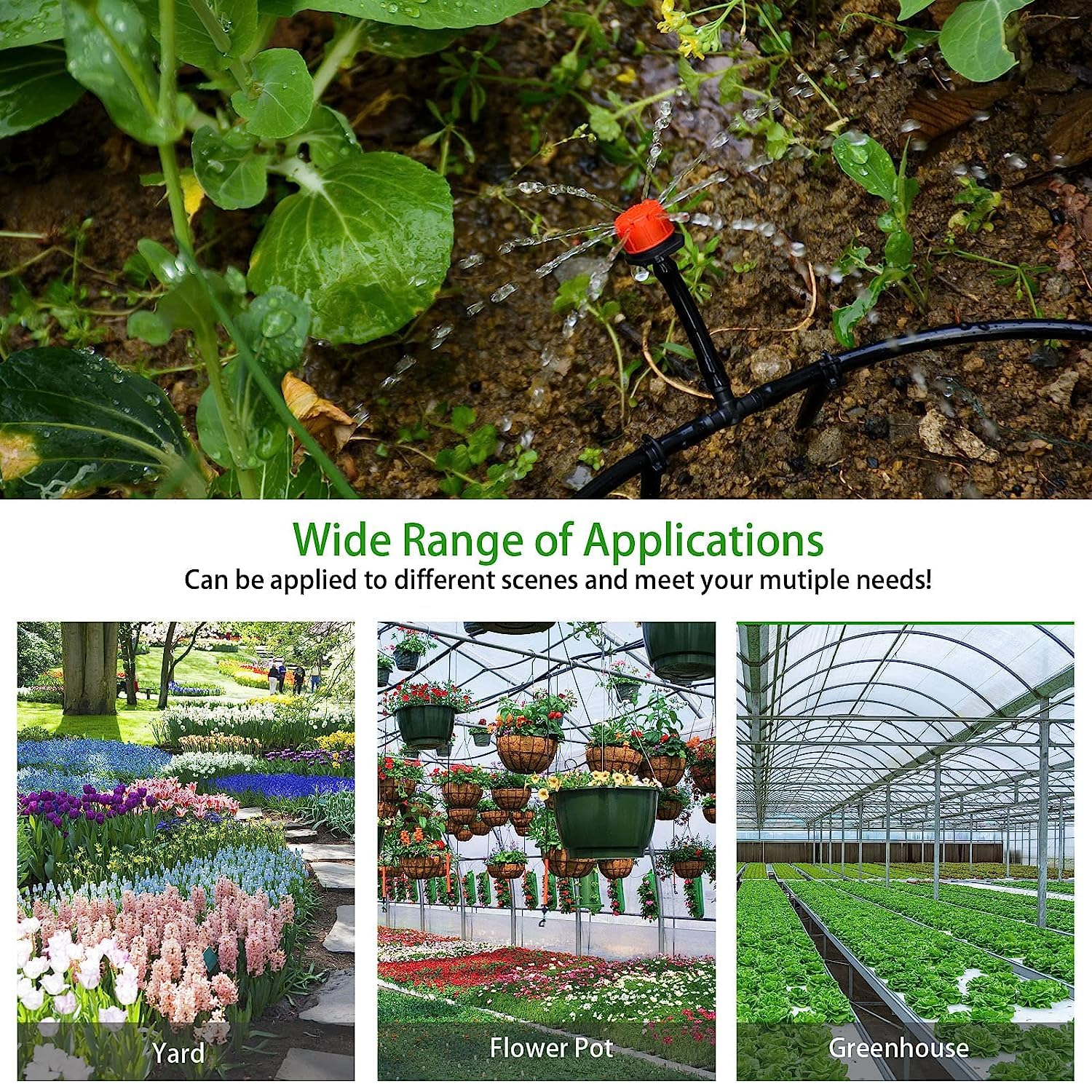 CESTAME barbed tees supporting multi directional irrigation