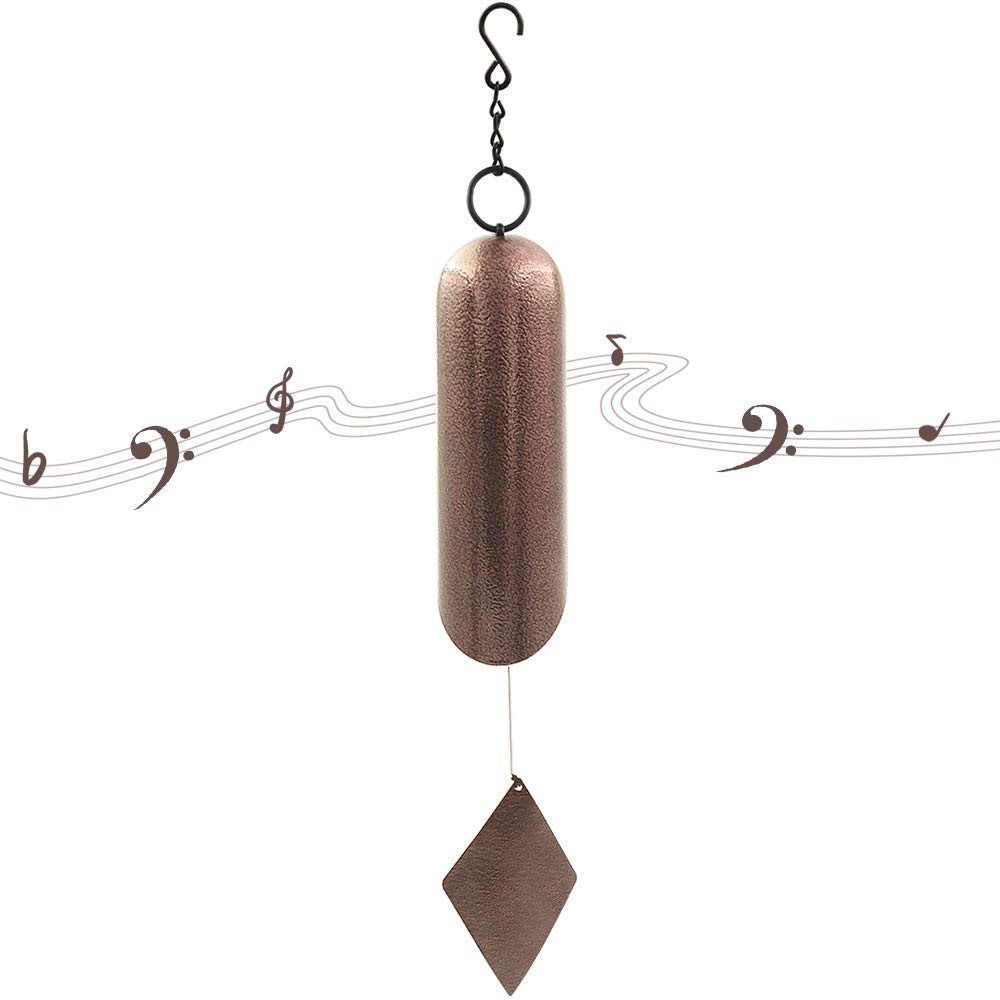 Cesun deep-tone wind chime outdoors with 24-inch length for rich resonance