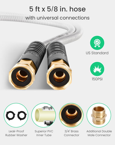 Cesun leak proof brass fittings ensuring steady water flow for outdoor tasks.