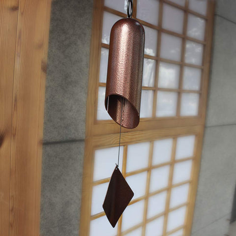 Cesun serenity bell outdoors offering calm tones in the garden