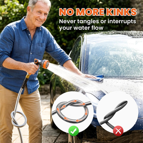 Cesun UV-reflective, weather-resistant hose withstands sun and cold