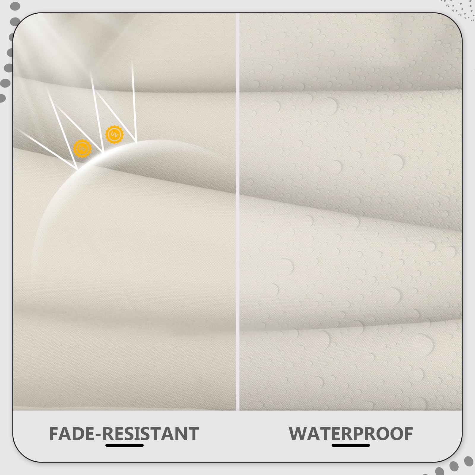 Cethytirko outdoor cushion cover wiped clean after a light spill