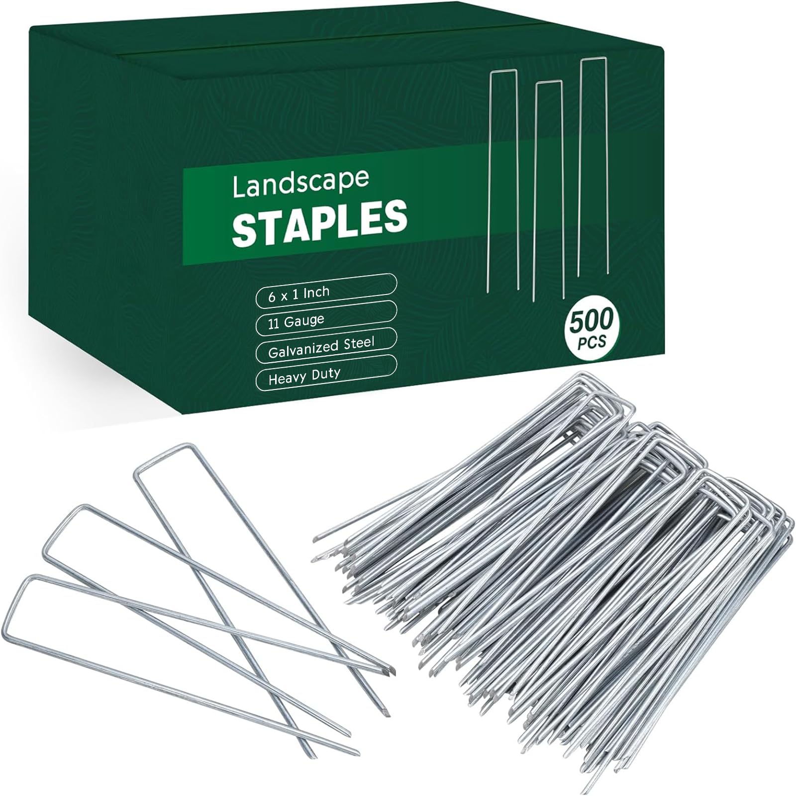 CEWOR 6-inch landscape staples pack for dependable lawn and irrigation setups.