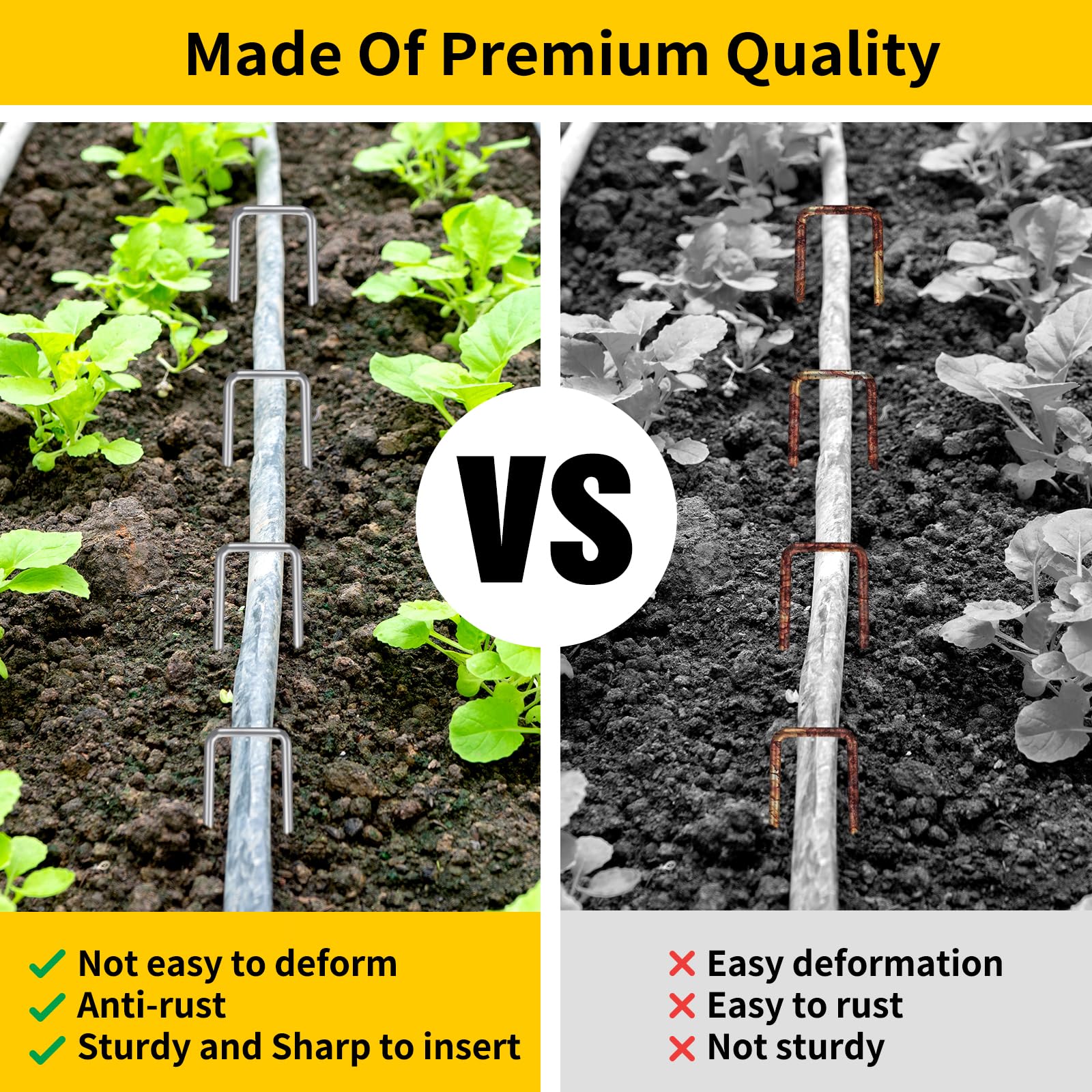 CEWOR staples fixing artificial grass and ground cover securely