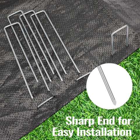 CEWOR 11-gauge stake grips soil for garden fencing and ground cover.