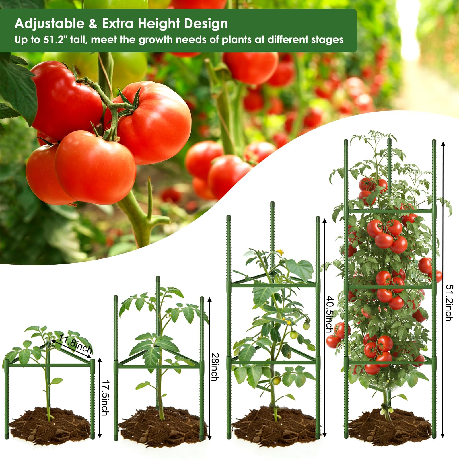CEWOR heavy-duty-alloy-steel-core cage offers durable garden structure.