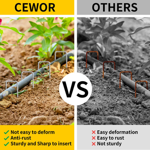 CEWOR landscape fabric staples fix fabric securely