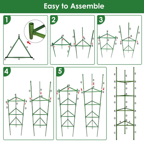 CEWOR triangular frame trellis for climbing plants