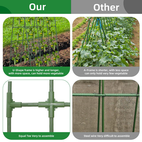 CFKEMZY easy assembly trellis simplifies installation and boosts stability.