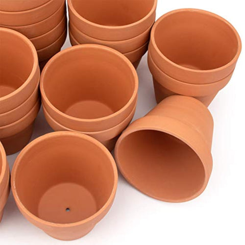 CFKJ 26-pack 4-inch terracotta planter texture for natural indoor decor