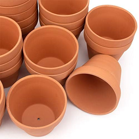 CFKJ 4-inch planter top view, 26-pack, with drainage for healthier root airflow.