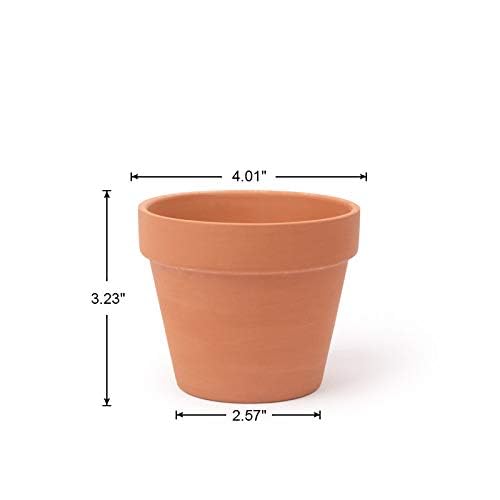 CFKJ 26-pack sturdy clay pots with smooth terracotta surface