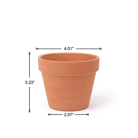 CFKJ 26-pack sturdy clay pots with smooth terracotta surface