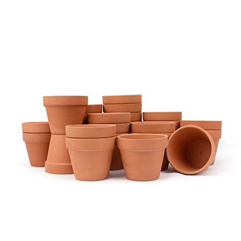CFKJ 26-pack terracotta pots baked at 975°C offering durability and light weight