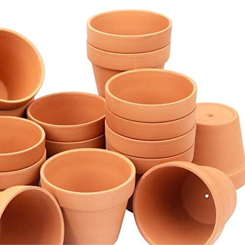 CFKJ 26-pack terracotta planter with drainage holes; promotes soil drainage