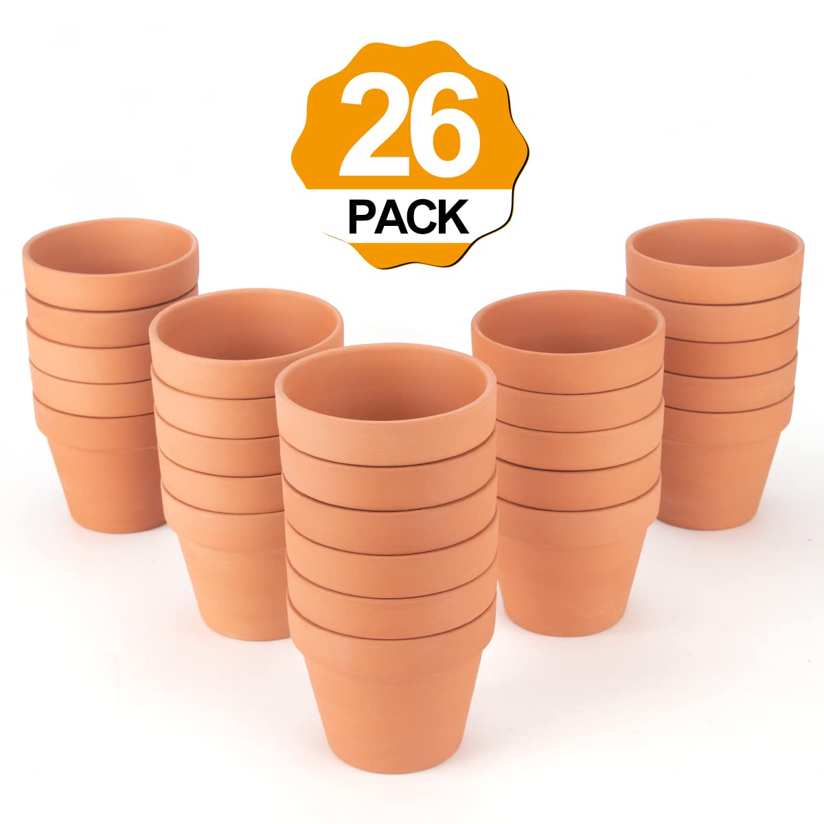CFKJ terracotta pot side view showing smooth texture and natural color.