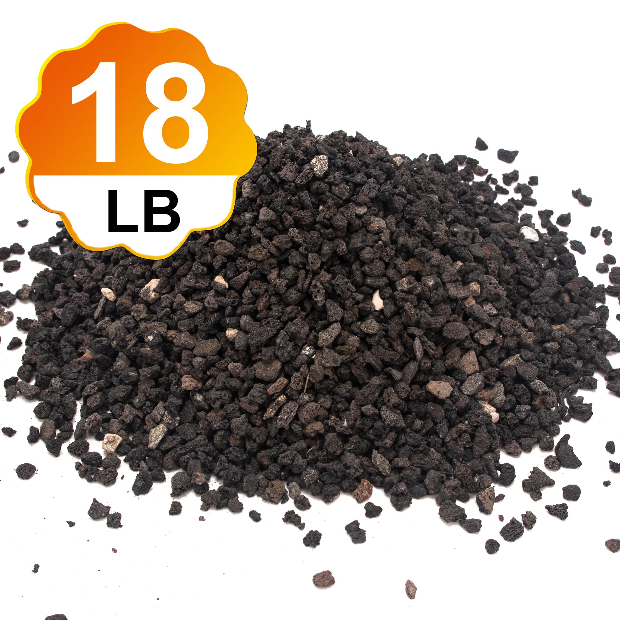 CFKJ black lava rock close-up highlights porous texture and root aeration.