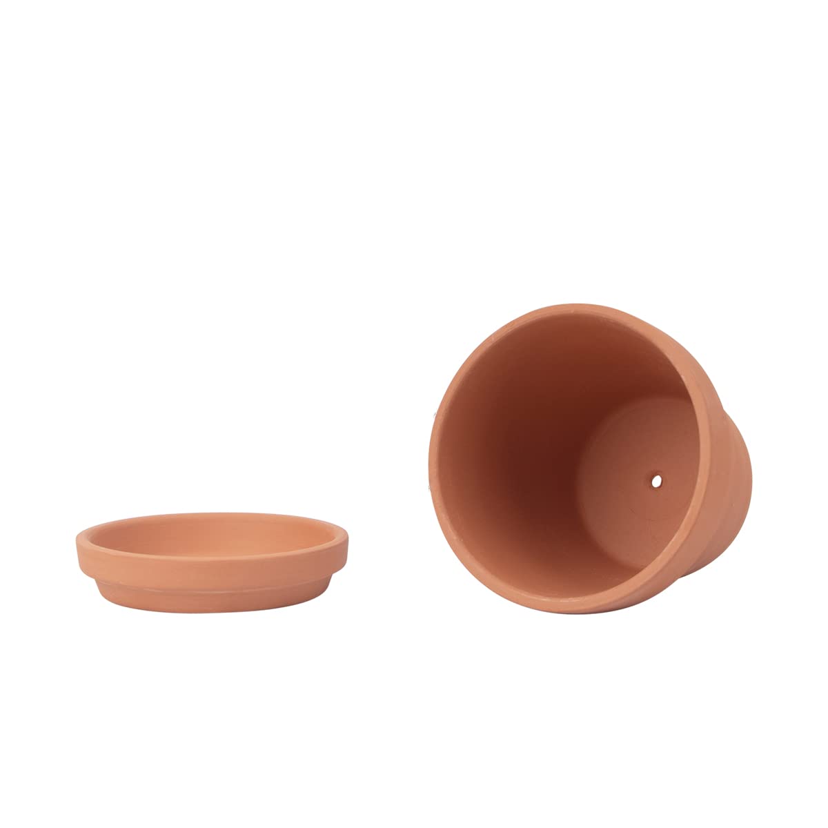 CFKJ cactus pot 4in round design, ideal for small desert plants.