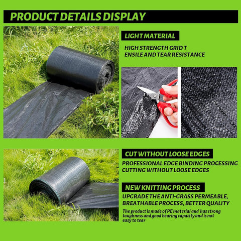 CFTEL driveway landscaping weed barrier provides durable ground cover.