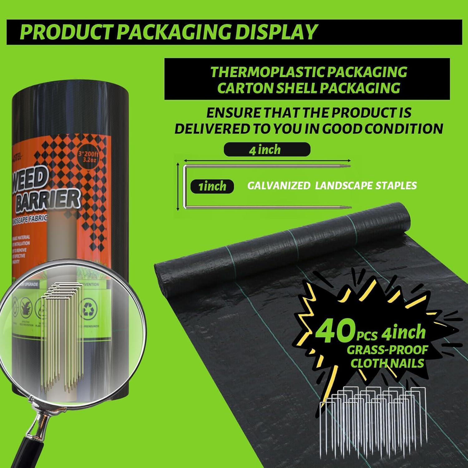 CFTEL durable geotextile provides weed control with water passage