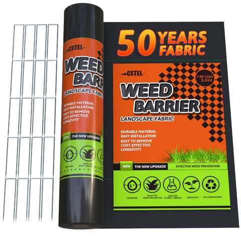 CFTEL garden bed weed barrier facilitating neat, weed-free planting areas.