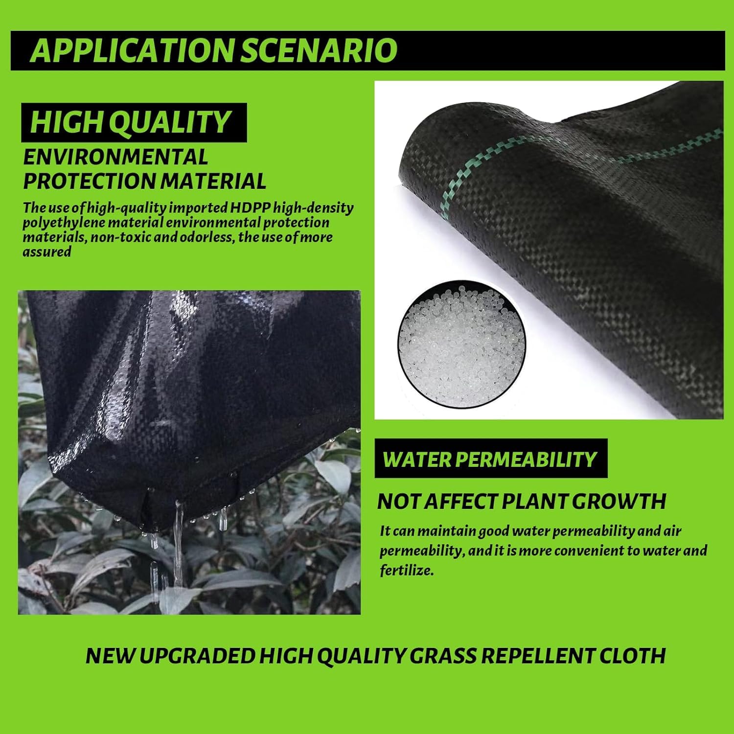 CFTEL ground-cover fabric for landscaping and decorative bed edging