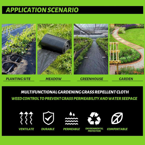 CFTEL multiple sizes weed barrier fabric for beds, paths, and driveways.